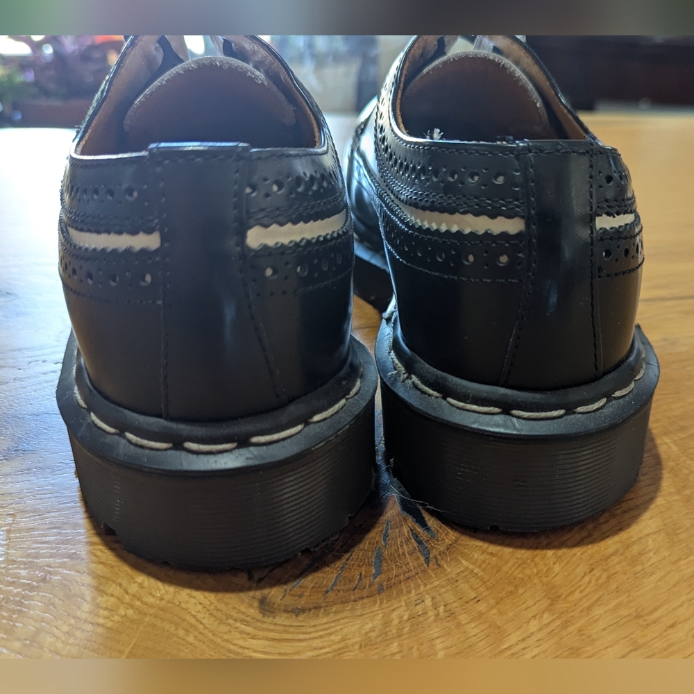 Dr. Martens Black and White Oxfords - Picture 3 of 9